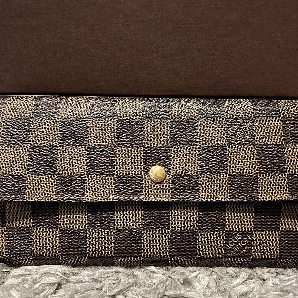 Louis Vuitton Damier Ebene Canvas Wallet